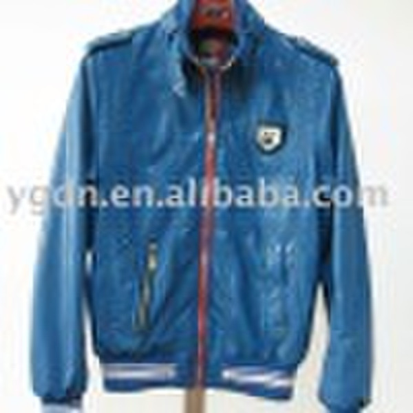 wrinkle  PU  jacket