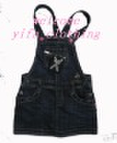 children wear denim dungaree jeans bib skirt