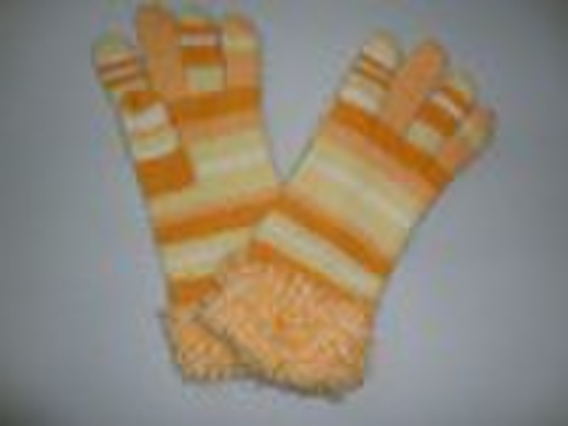 Color Bar Finger Gloves