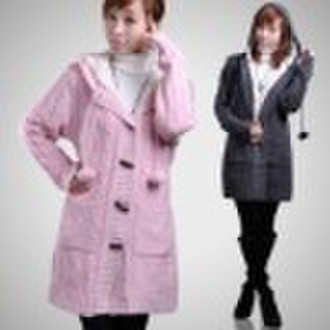 Warm Women Cotton Jacket with Fur hat, 2010 New St