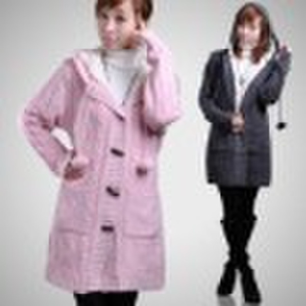 Warm Women Cotton Jacket with Fur hat, 2010 New St