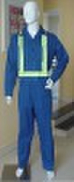 Coverall with 3M reflective tape
