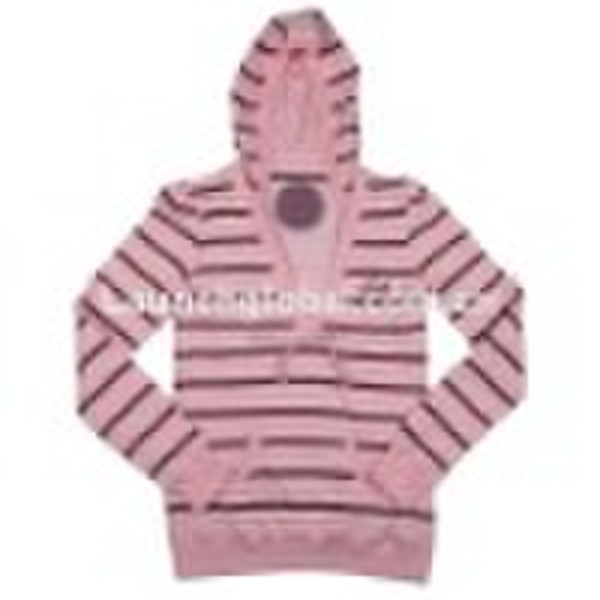 Hot Verkauf Stock Missy Striped Hoodie