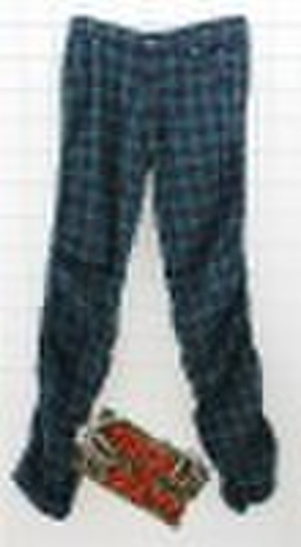 lady checkered long pants for spring and autumn