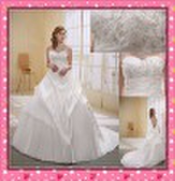 MA-005 fashionable wedding dress unique design nob