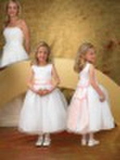 2010 New Fashion A -line Satin Flower Girl  Dresse