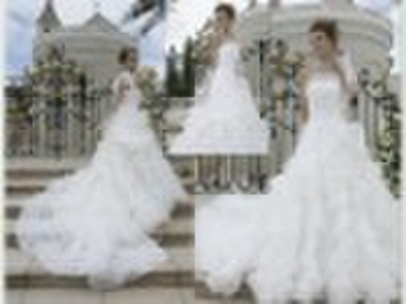 2011 wholesale trailing shining bridal gown fashio