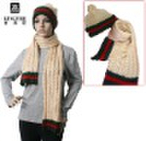 knitted fur scarves kf-201086