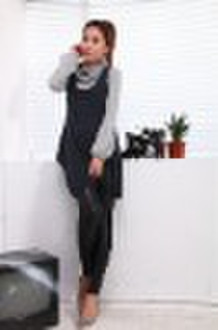 ladies' simple leggings side with net