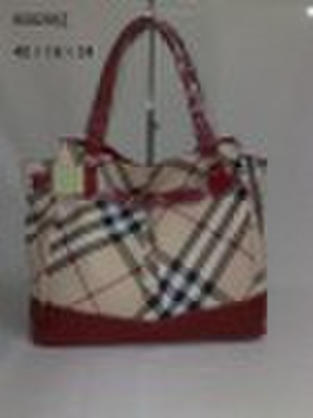 Markenname Damenlederhandtasche plaid leath