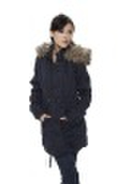 lady long cotton coat