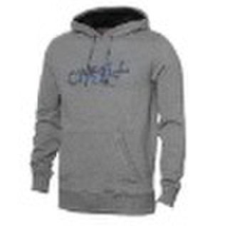 330g CVC fleece grey color hoody jacket