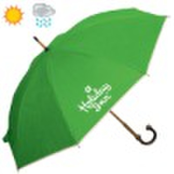 Non-Woven-Regenschirm mit Bambusschaft