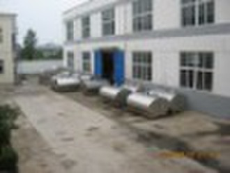 Direct milk cooling tank