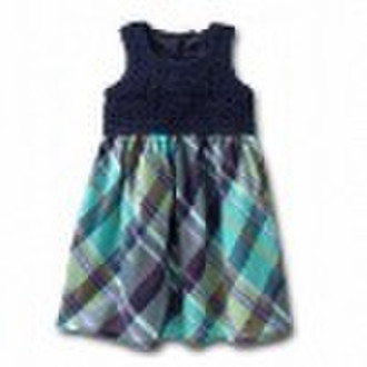 printed sleeveless girl dress