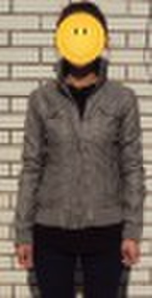 ladies fashion leather jacket