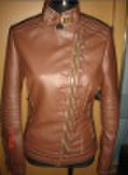 women pu/pvc leather coat