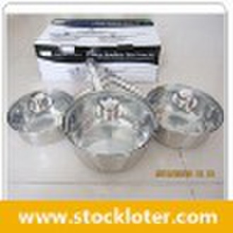 100902A Non-stick Stainless Steel Cookware Set