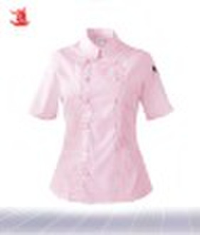 Women's short sleeve chef uniforms