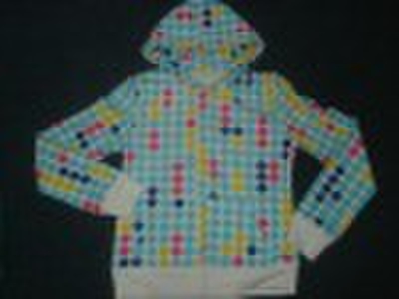 lady overprinted hoodie