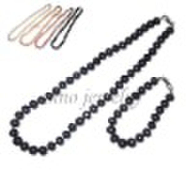 7-8MM verfügbar Farbe Süßwasser-Zuchtperlen Schmuck-Set