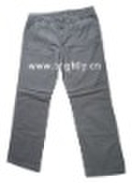 lady casual cotton twill pants