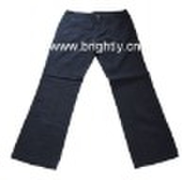 lady casual cotton twill pants