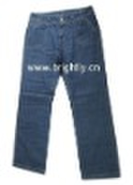 lady casual cotton denim pants