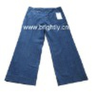 lady cotton fashion long jean pants