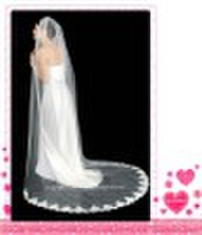 2010 Fashion One-Layer Long Lace Edge Wedding Veil