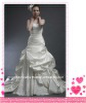 Gorgeous Taffeta Strapless Lace Embellishes Bridal