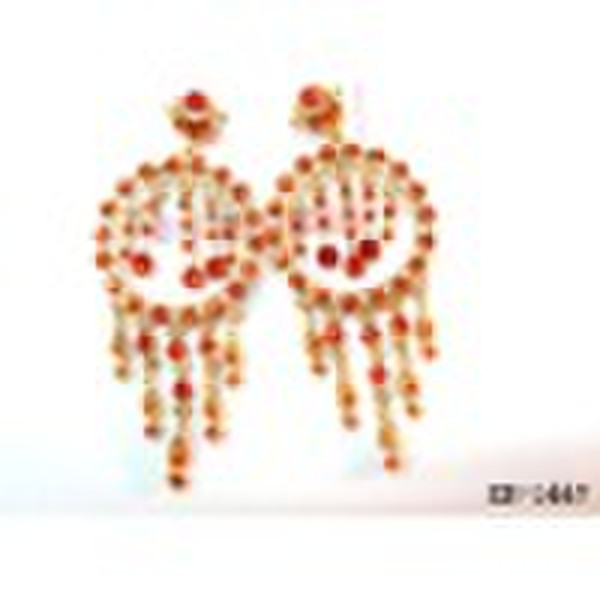 Rhinestone chandelier earrings