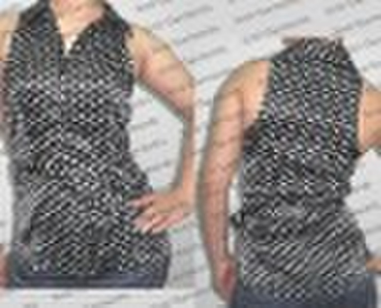 (code:100198) Satin wrap blouse