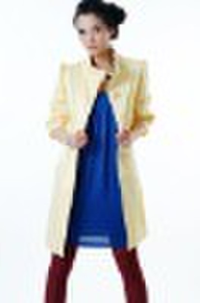 women's fashion cream coat