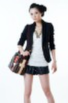 women's fashion black coat