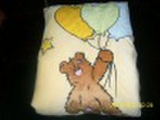 bear balloon coral fleece baby blanket bed