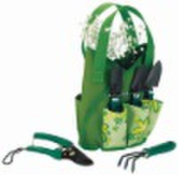 garden tools in bag