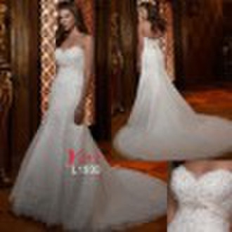 Elegant fit and flare mermaid bridal gown  L1999