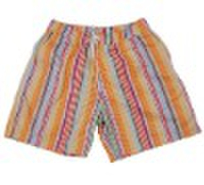 Men's swimming shorts in printed fabric