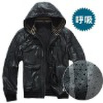 men's Breathing  leather jacket