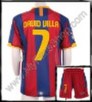 10-11 Barcelona home #7 David Villa Soccer shirt