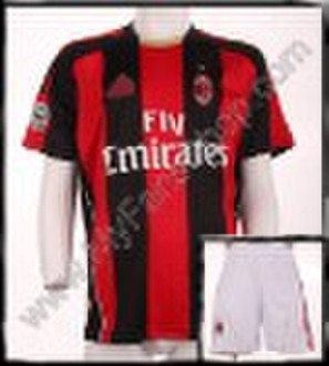 Wholesale 10-11 AC Milan Home soccer uniform