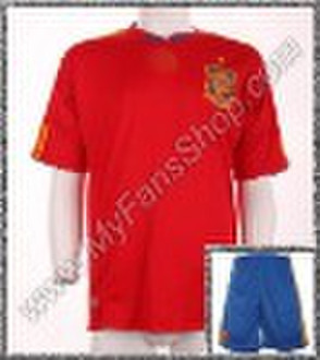 10-11 Spain home Soccer uniform