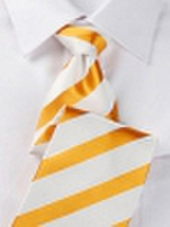 classic stripe silk woven necktie