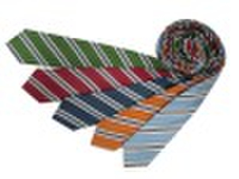 fashion stripe silk woven necktie