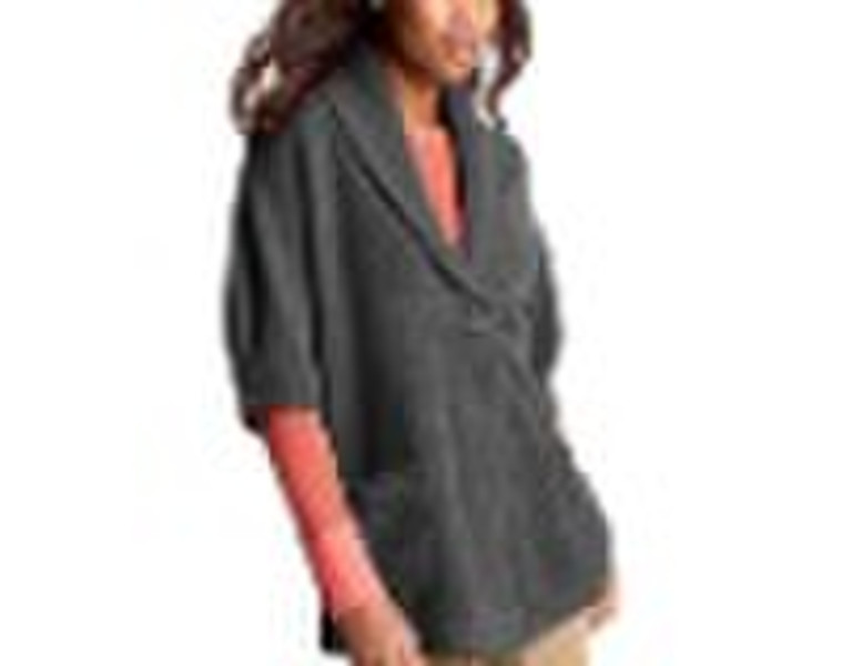 lady knitted cap cardigan sweater