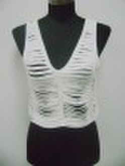 ladies'knitted fashion top