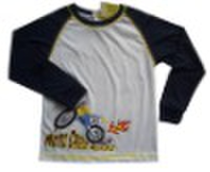 children's long sleeve crew neck T-shirt