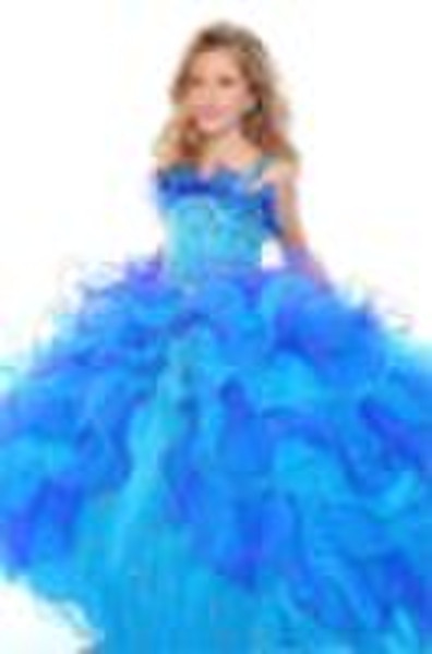 ball gown newest style pageant girl's gown dre