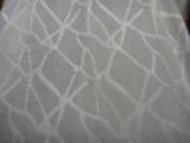 Ivory crinkle sheer curtain fabric/curtain fabric